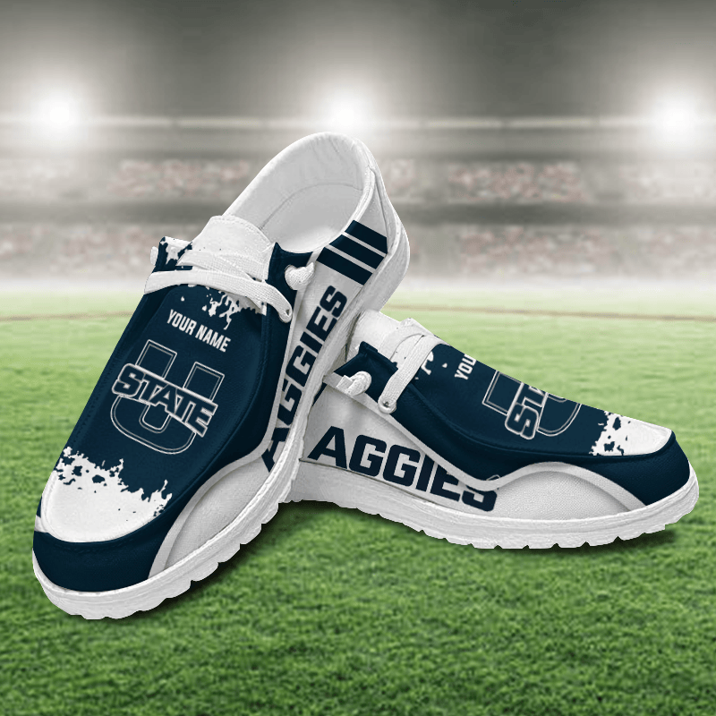 Utah State Aggies Lace Up Loafers Shoes 2026