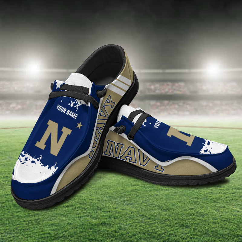 Navy Midshipmen Lace Up Loafers Shoes 2026