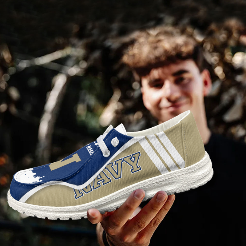 Navy Midshipmen Lace Up Loafers Shoes 2026
