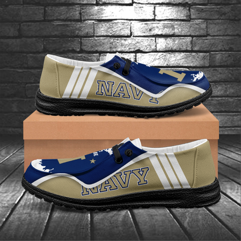 Navy Midshipmen Lace Up Loafers Shoes 2026