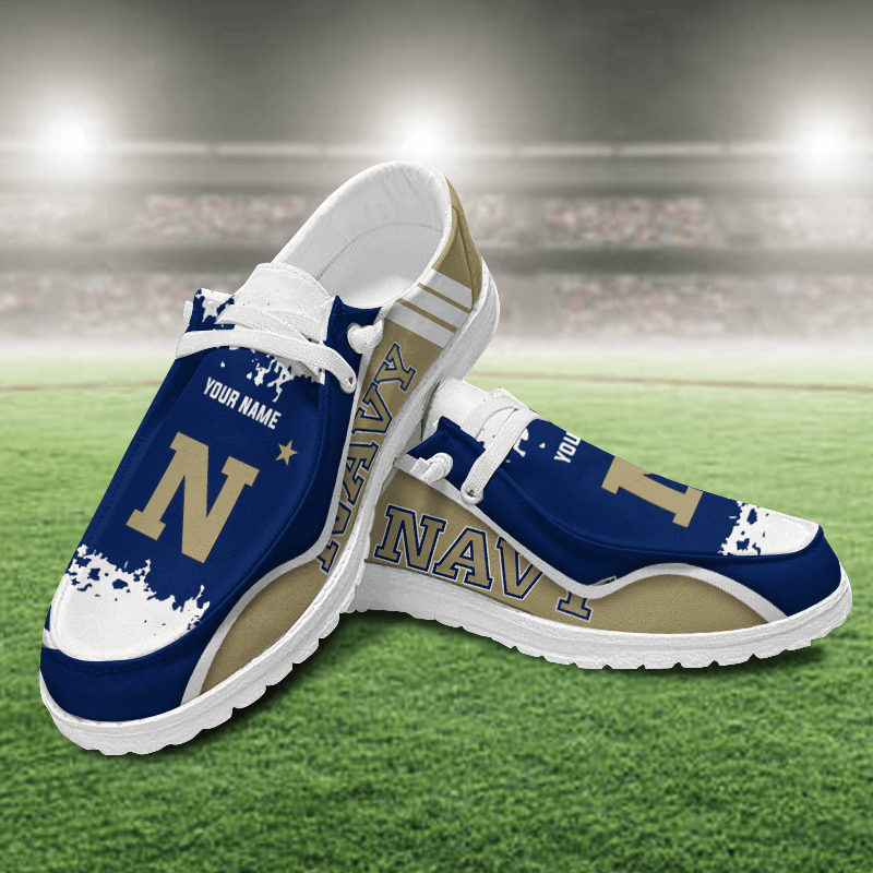Navy Midshipmen Lace Up Loafers Shoes 2026