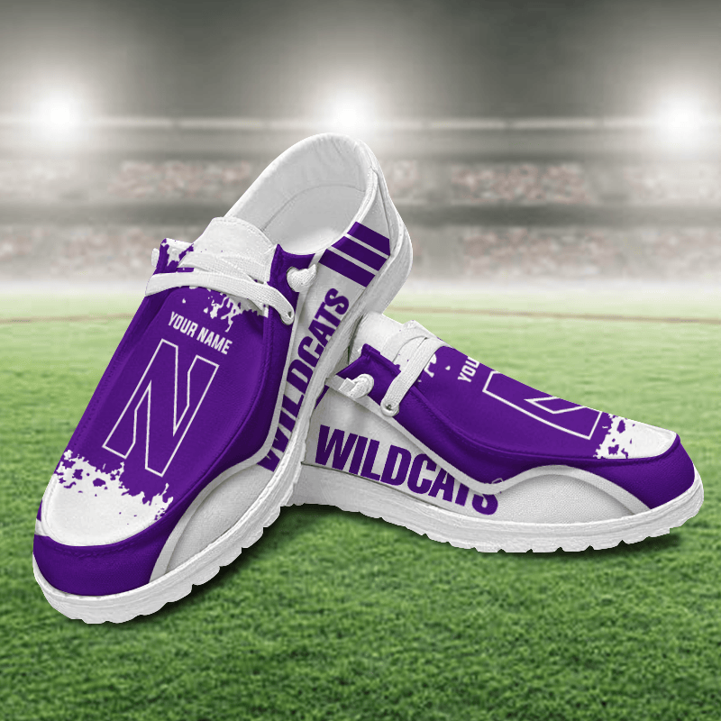 Northwestern Wildcats Lace Up Loafers Shoes 2026