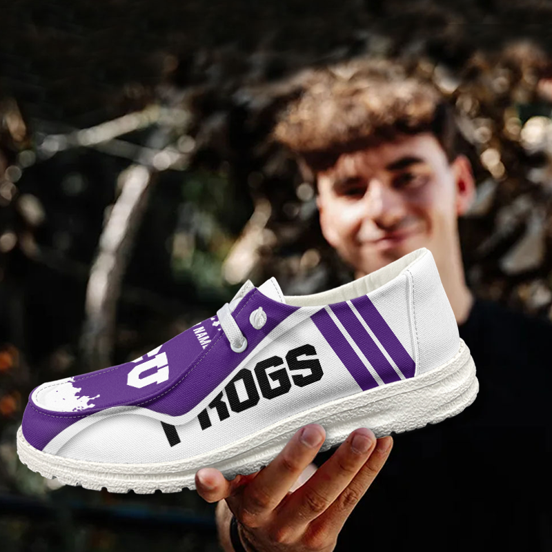TCU Horned Frogs Lace Up Loafers Shoes 2026