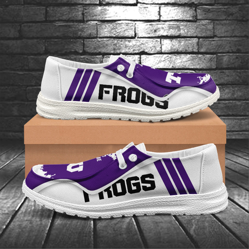 TCU Horned Frogs Lace Up Loafers Shoes 2026