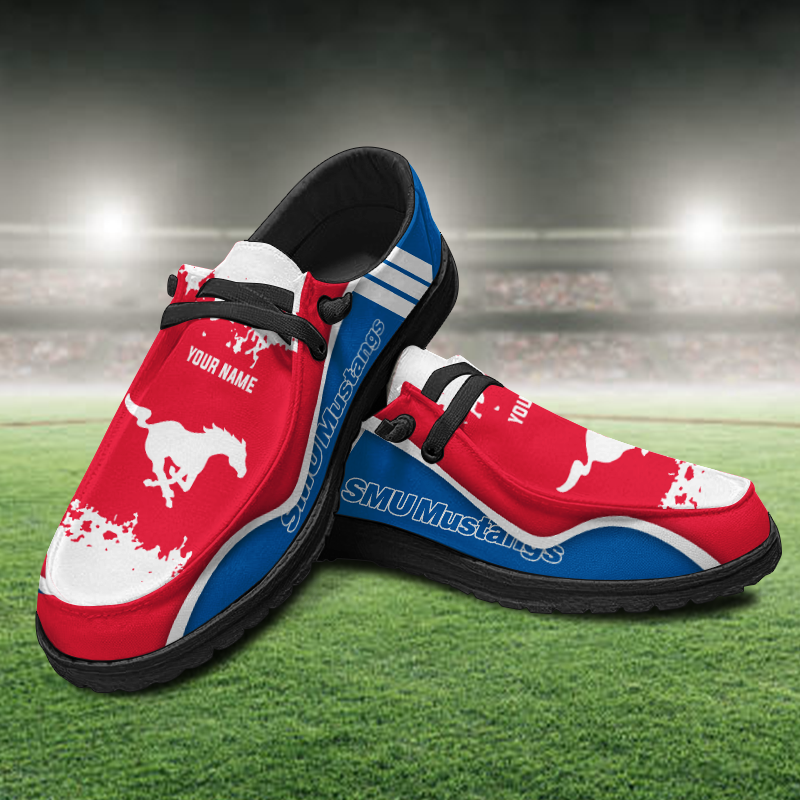 SMU Mustangs Lace Up Loafers Shoes 2026