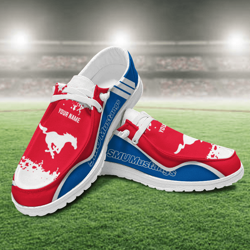 SMU Mustangs Lace Up Loafers Shoes 2026