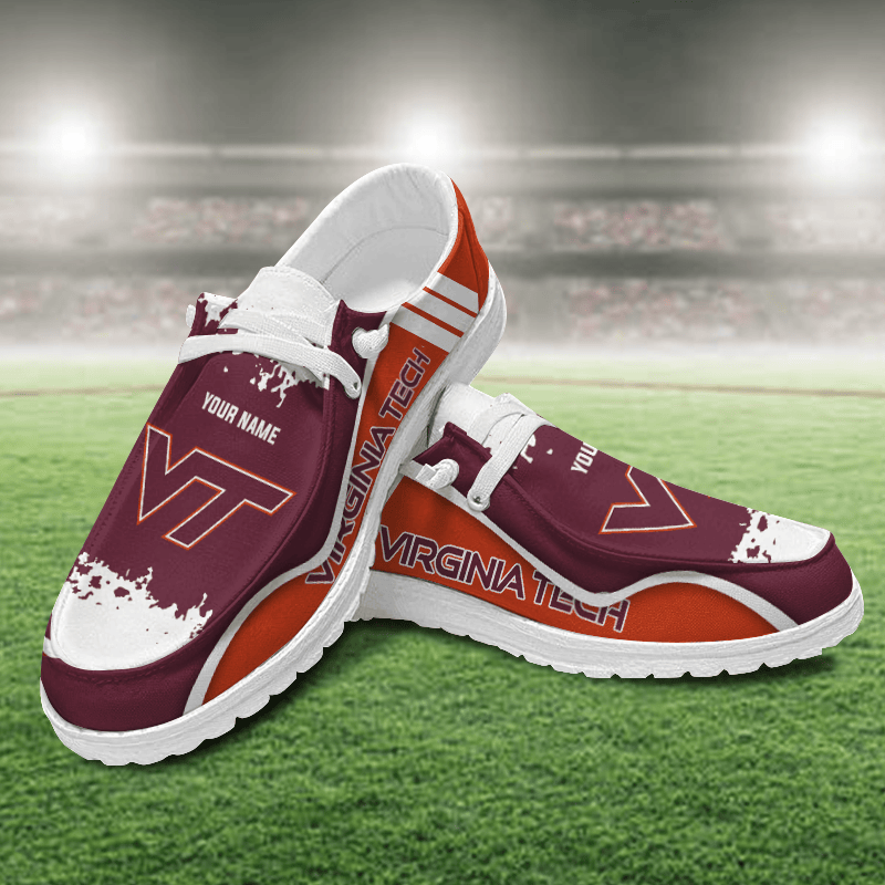 Virginia Tech Hokies Lace Up Loafers Shoes 2026