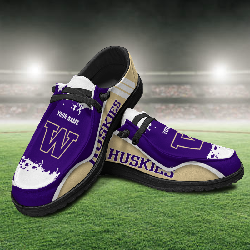 Washington Huskies Lace Up Loafers Shoes 2026