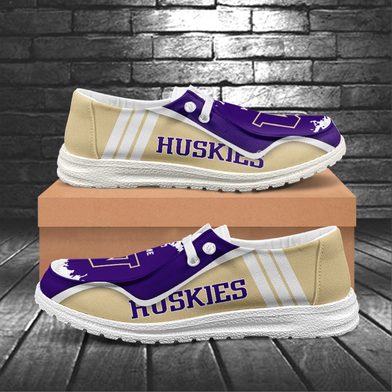 Washington Huskies Lace Up Loafers Shoes 2026