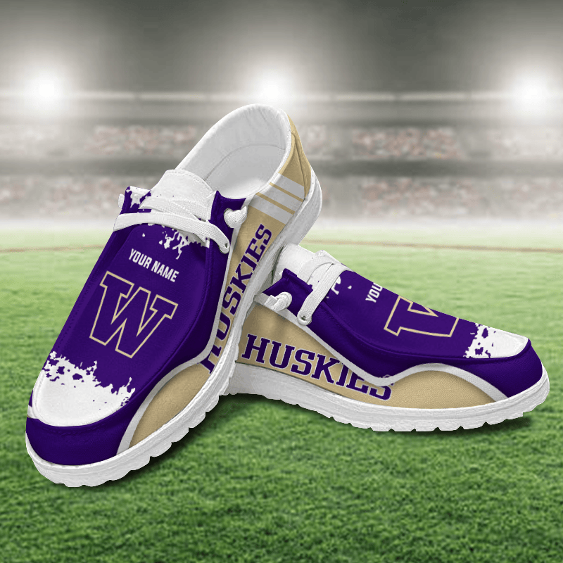 Washington Huskies Lace Up Loafers Shoes 2026