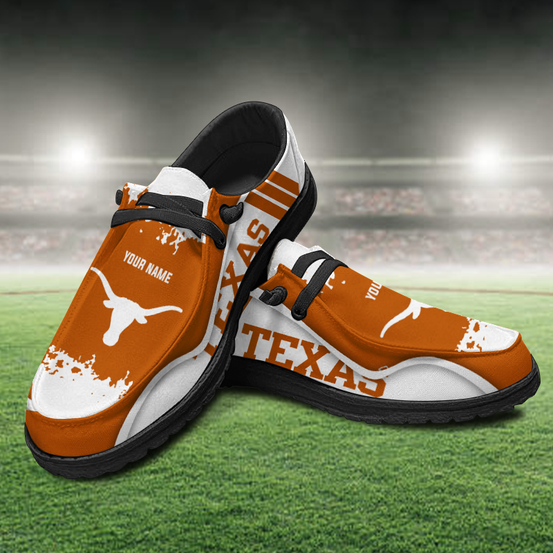 Texas Longhorns Lace Up Loafers Shoes 2026