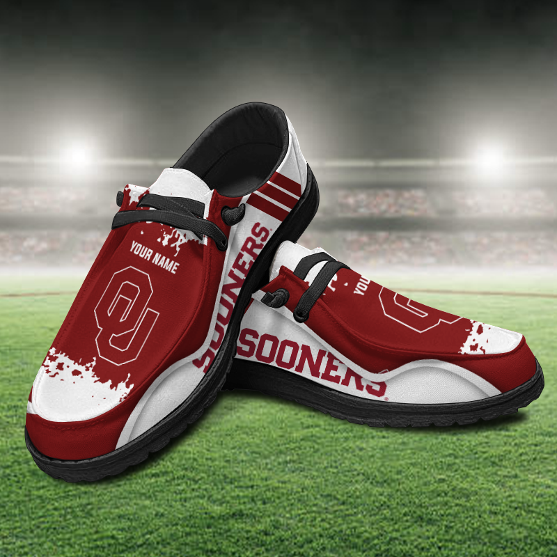 Oklahoma Sooners Lace Up Loafers Shoes 2026