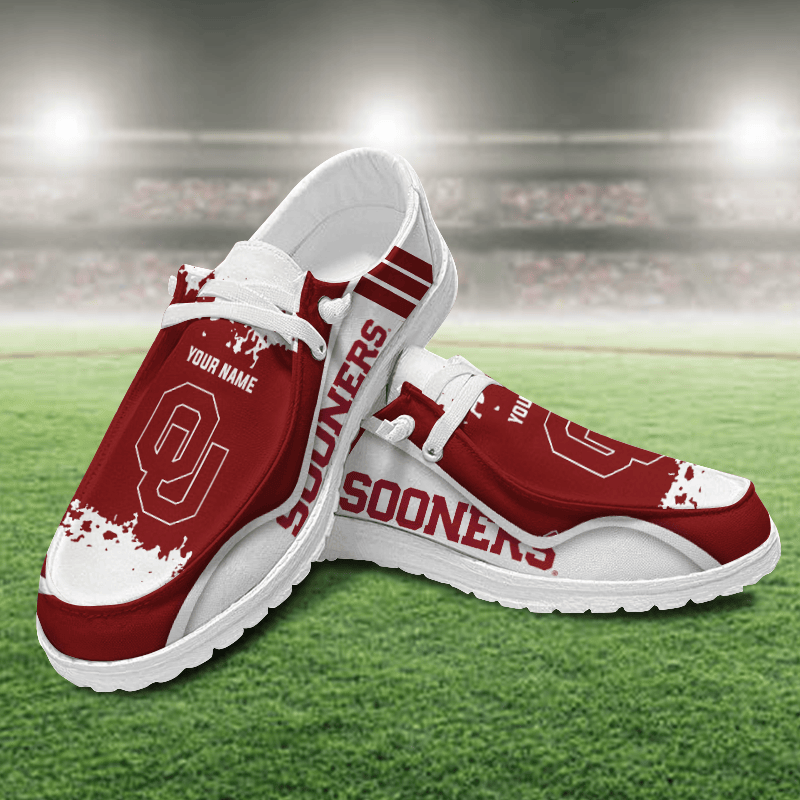 Oklahoma Sooners Lace Up Loafers Shoes 2026