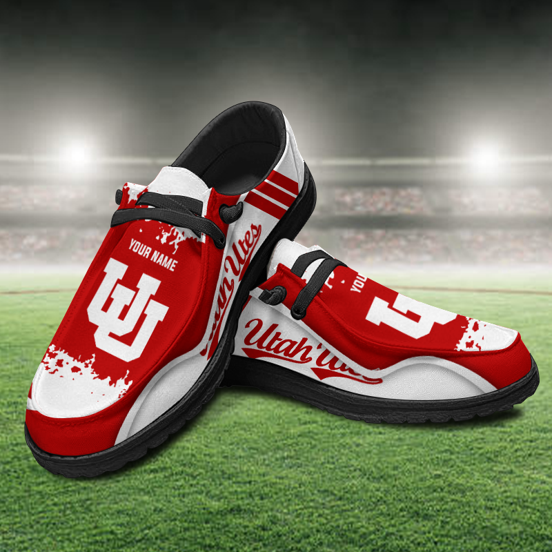 Utah Utes Lace Up Loafers Shoes 2026