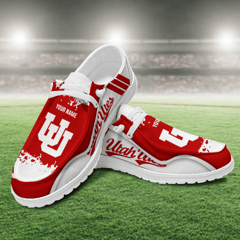Utah Utes Lace Up Loafers Shoes 2026