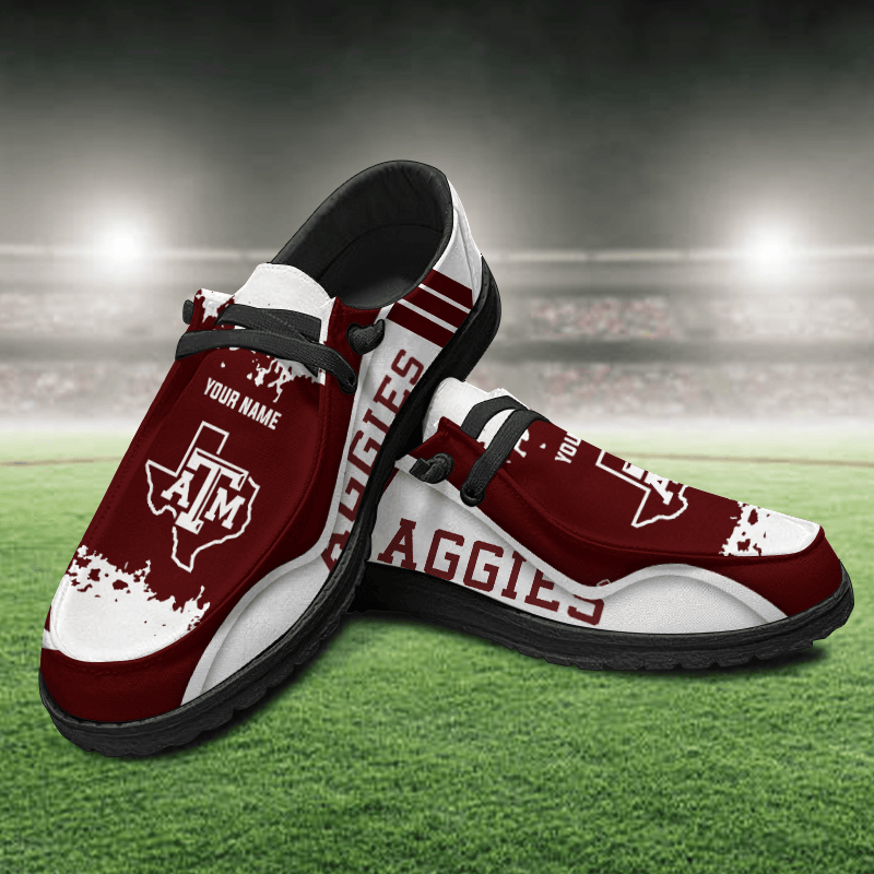 Texas A&M Aggies Lace Up Loafers Shoes 2026