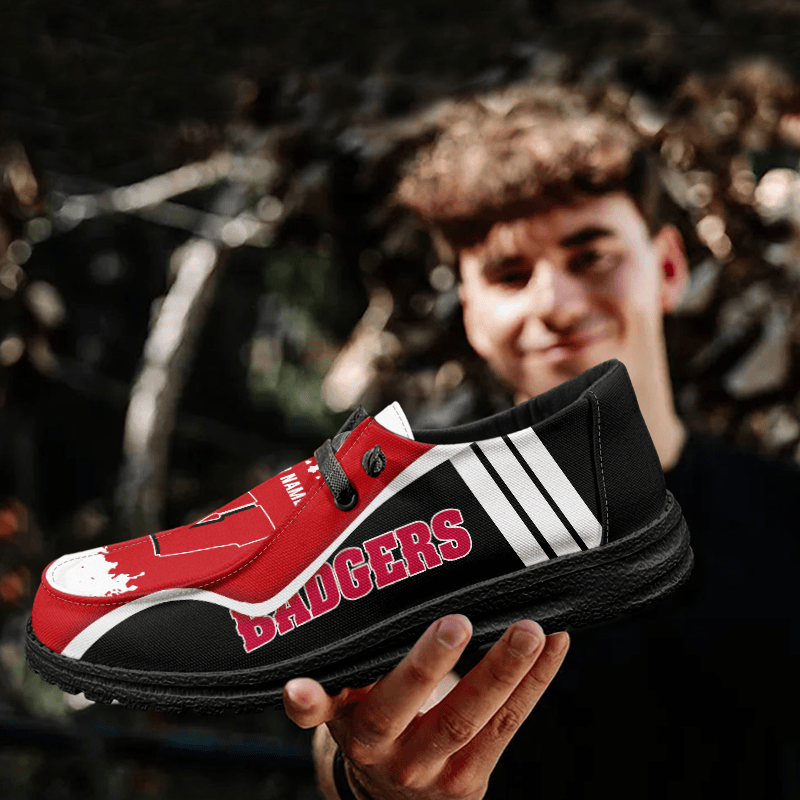 Wisconsin Badgers Lace Up Loafers Shoes 2026