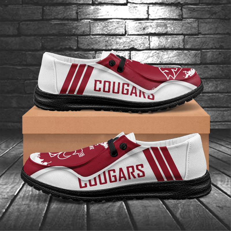 Washington State Cougars Lace Up Loafers Shoes 2026