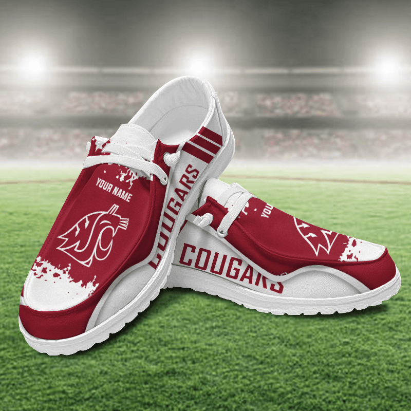 Washington State Cougars Lace Up Loafers Shoes 2026