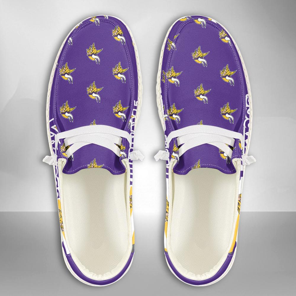 Healalio Minnesota Vikings Lace Up Loafers 2026