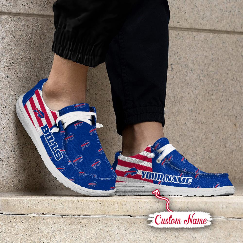 Healalio Buffalo Bills Lace Up Loafers 2026