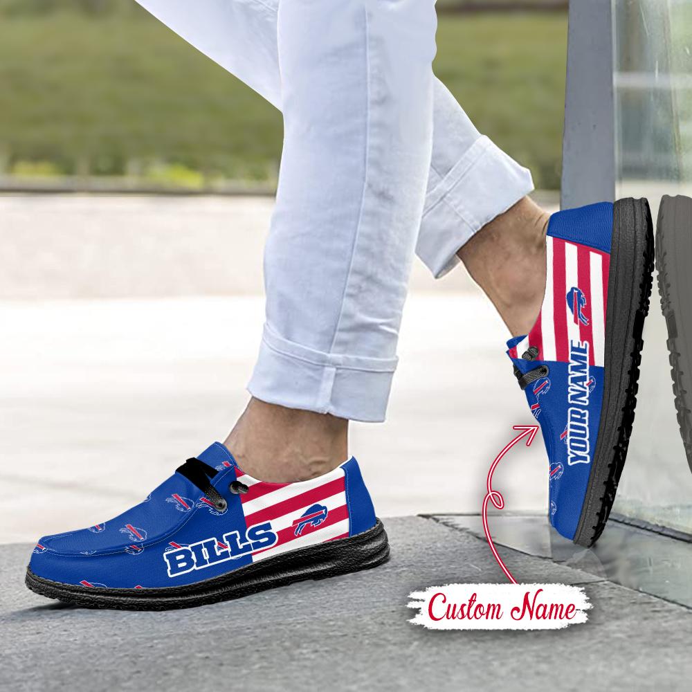 Healalio Buffalo Bills Lace Up Loafers 2026