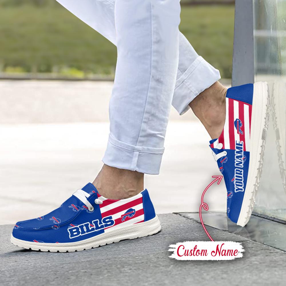 Healalio Buffalo Bills Lace Up Loafers 2026