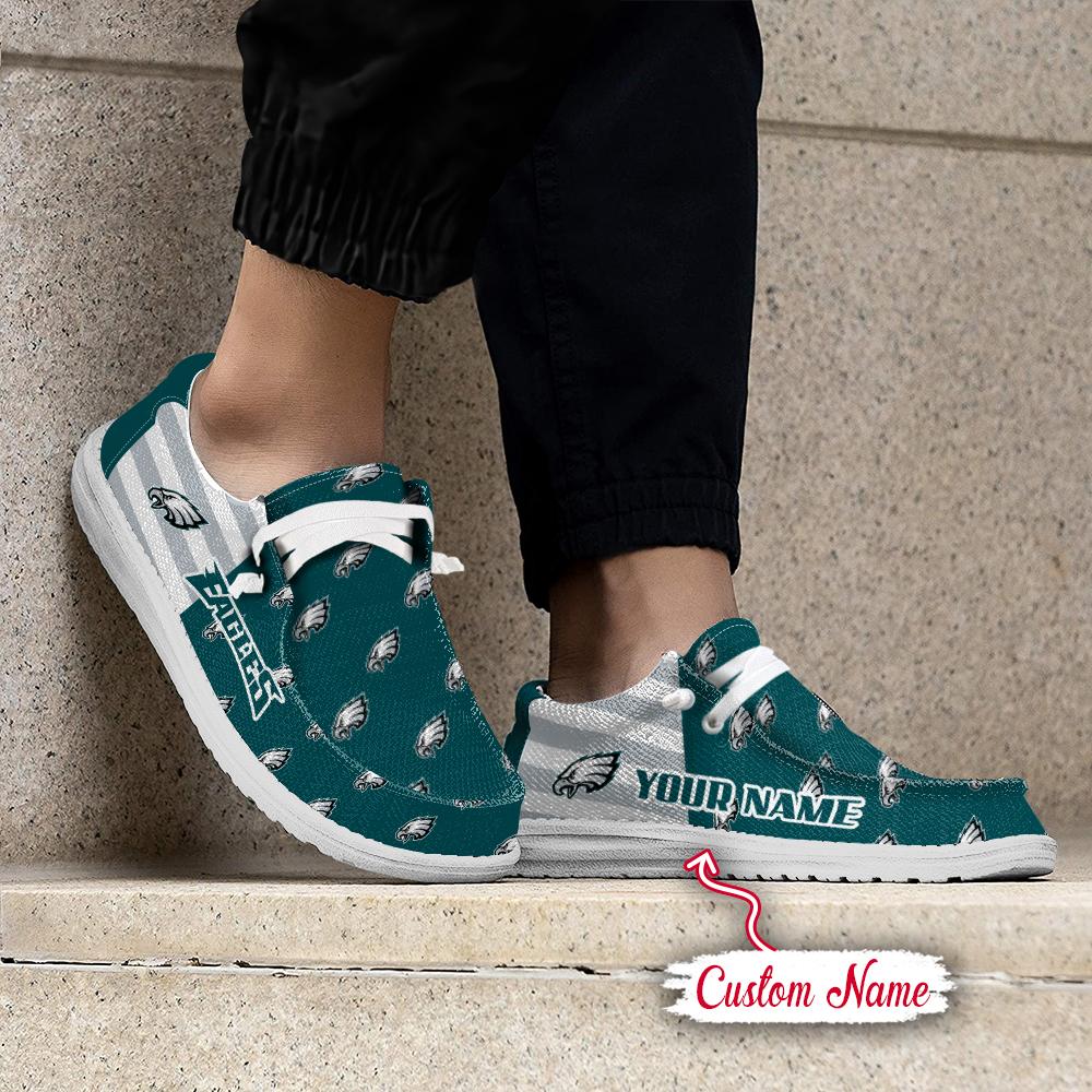 Healalio Philadelphia Eagles Lace Up Loafers 2026