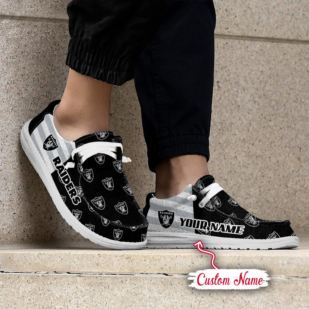 Healalio Las Vegas Raiders Lace Up Loafers 2026