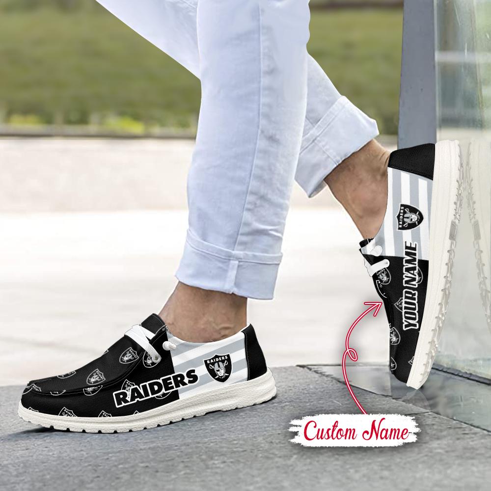 Healalio Las Vegas Raiders Lace Up Loafers 2026