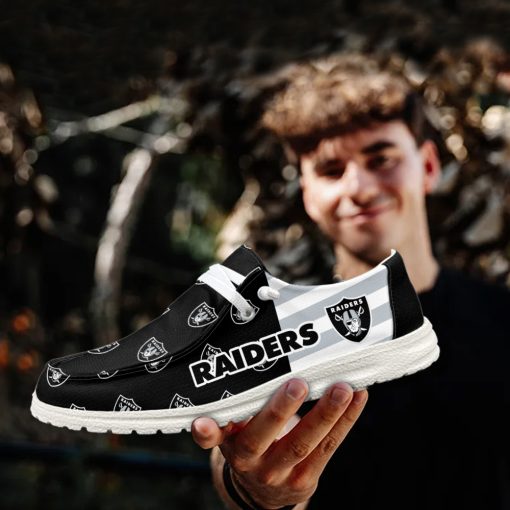 Healalio Las Vegas Raiders Lace Up Loafers 2026