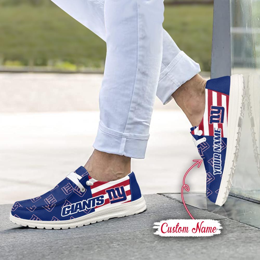 Healalio New York Giants Lace Up Loafers 2026