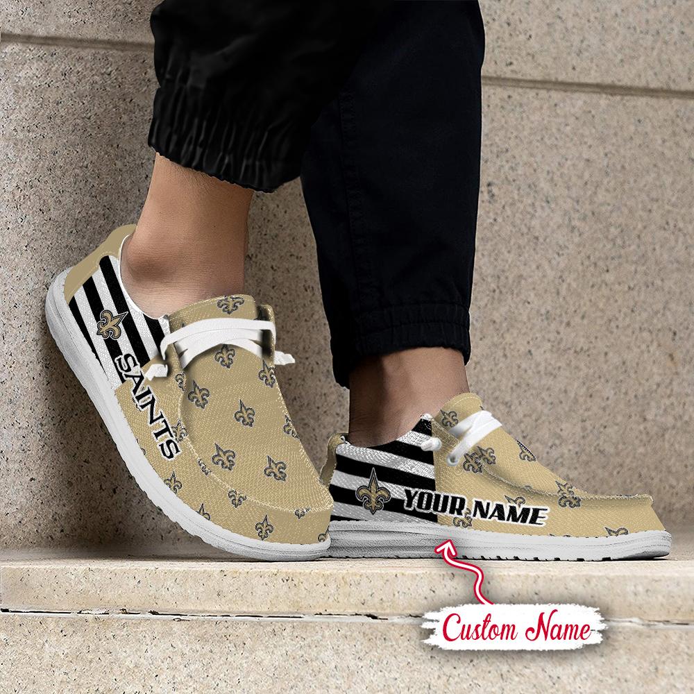 Healalio New Orleans Saints Lace Up Loafers 2026