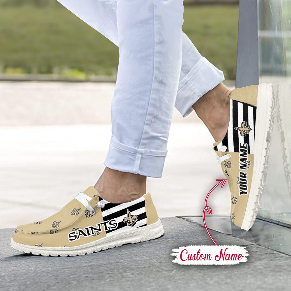 Healalio New Orleans Saints Lace Up Loafers 2026