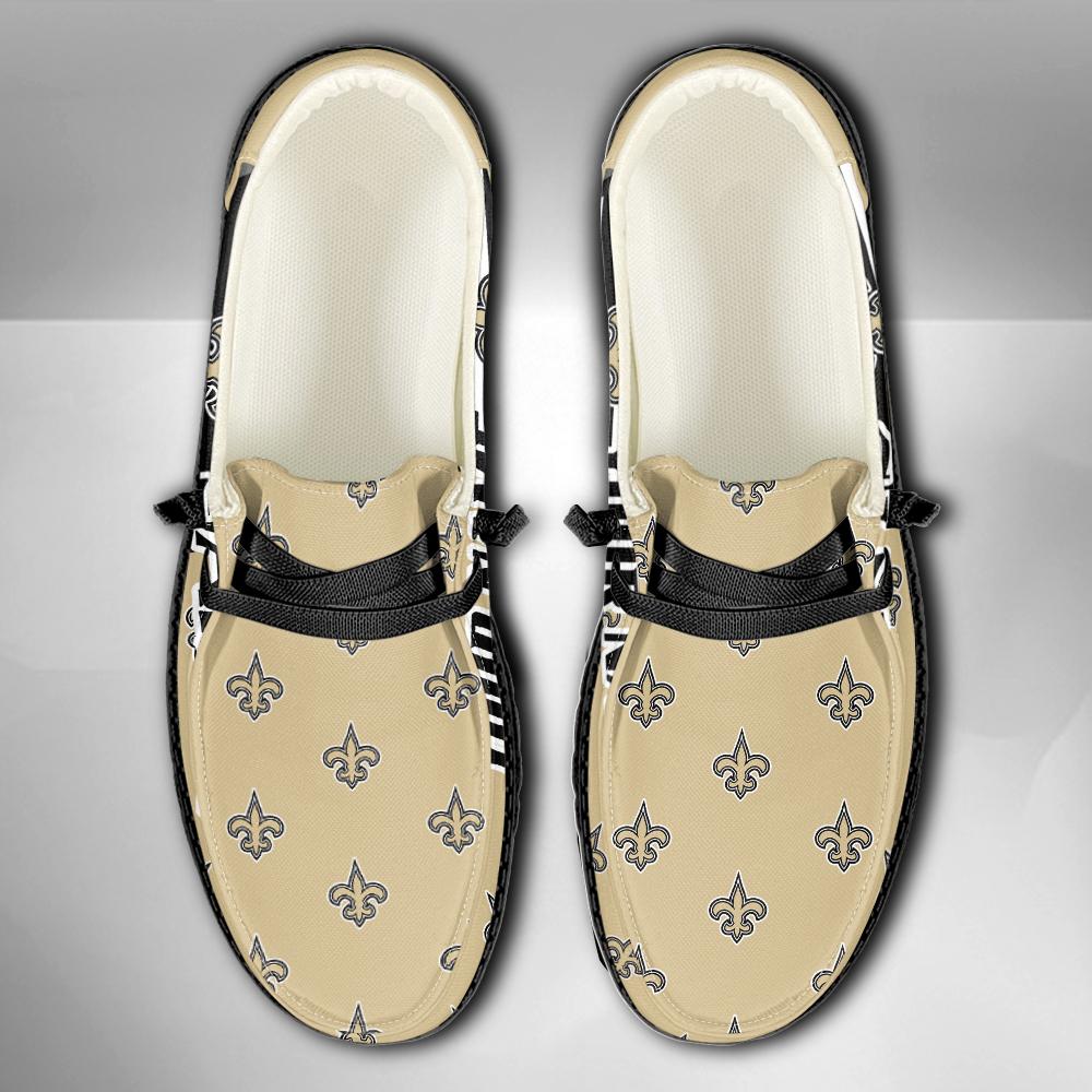 Healalio New Orleans Saints Lace Up Loafers 2026