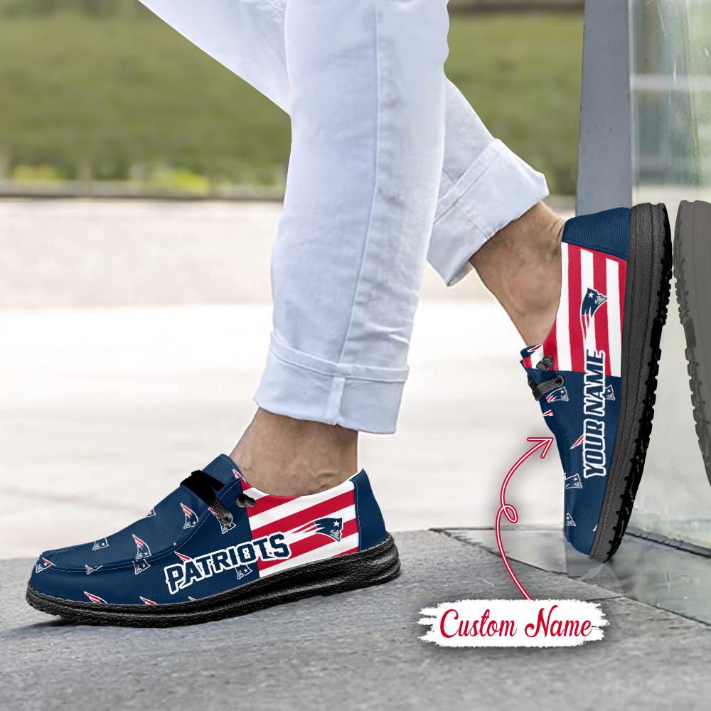 Healalio New England Patriots Lace Up Loafers 2026