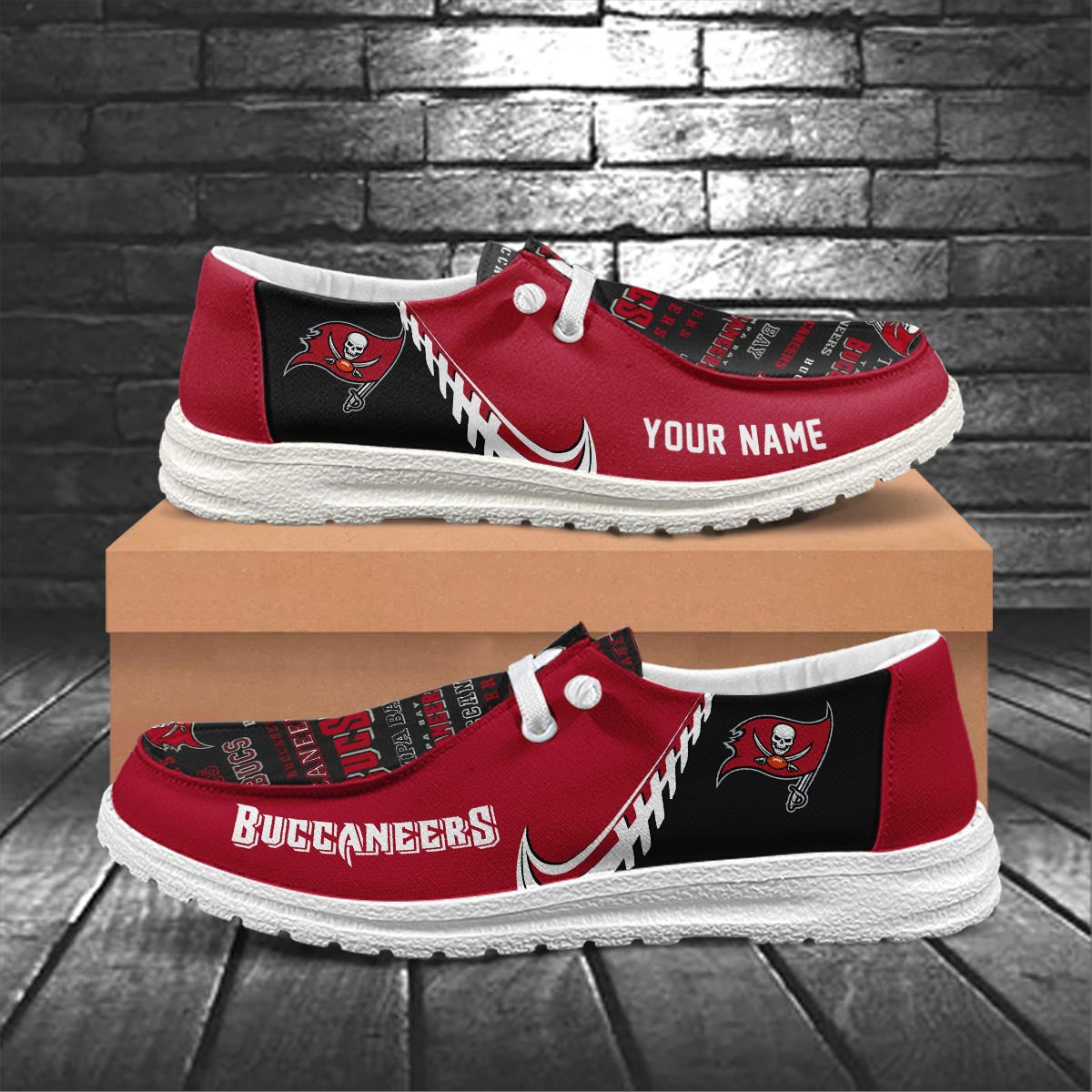 Healalio Tampa Bay Buccaneers Lace Up Loafers 2026