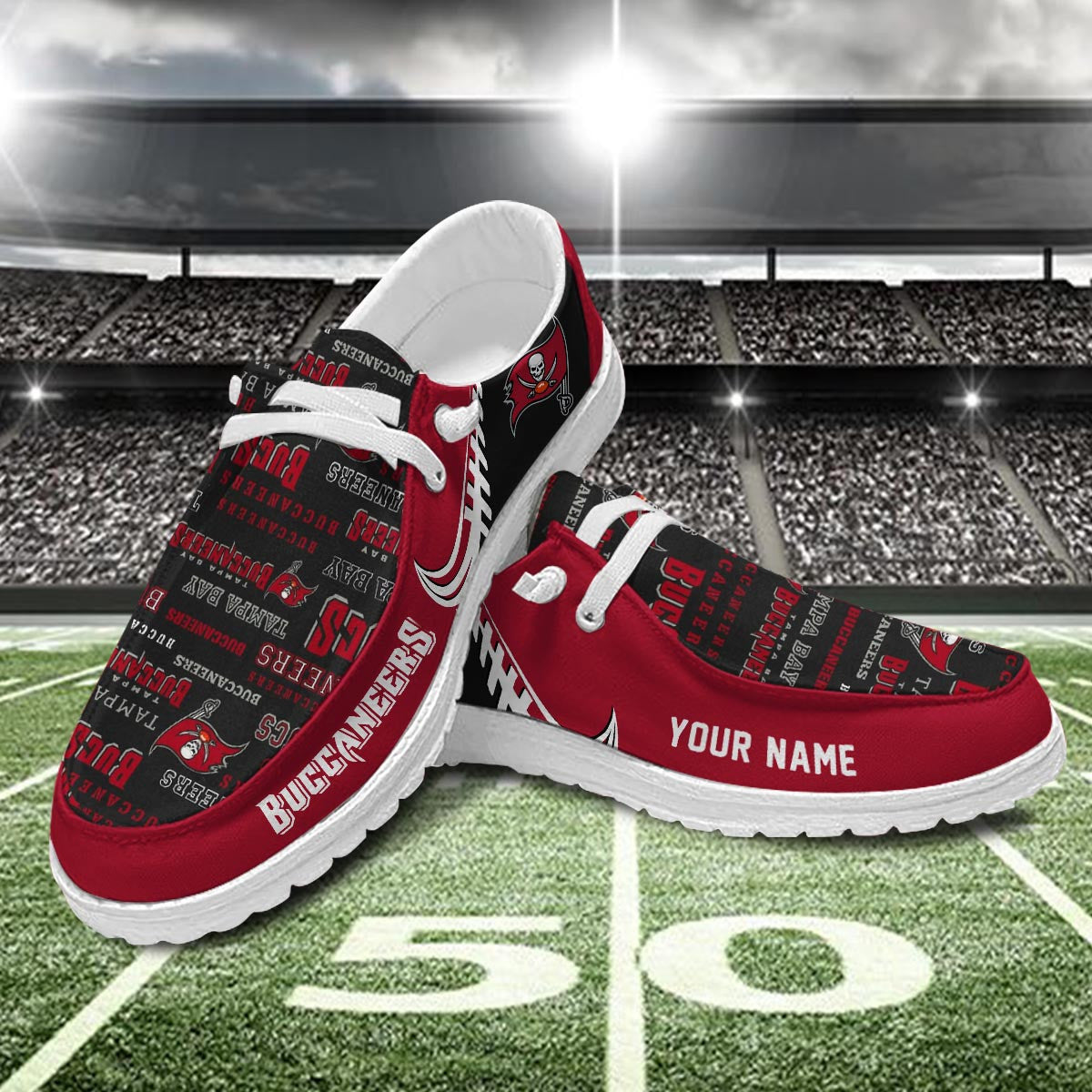 Healalio Tampa Bay Buccaneers Lace Up Loafers 2026