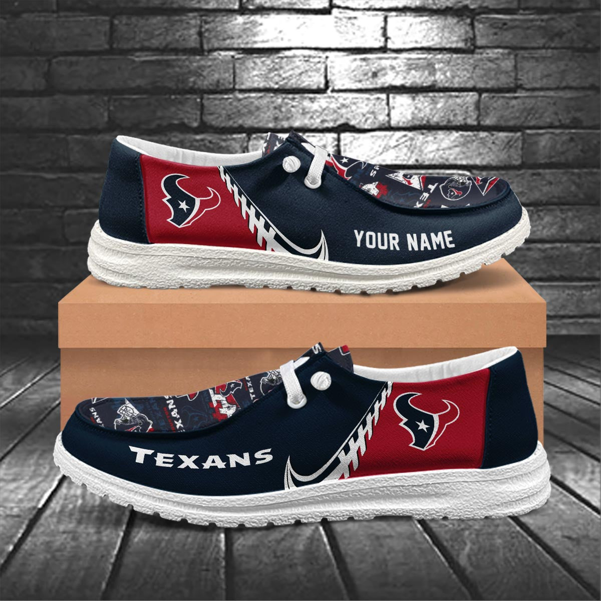 Healalio Houston Texans Lace Up Loafers 2026