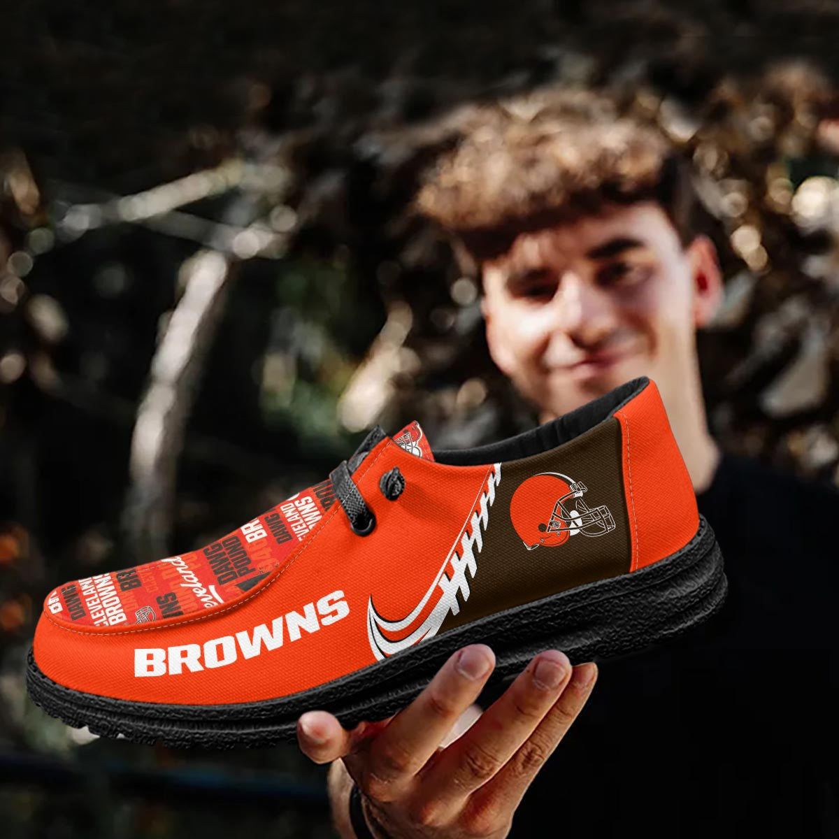 Healalio Cleveland Browns Lace Up Loafers 2026