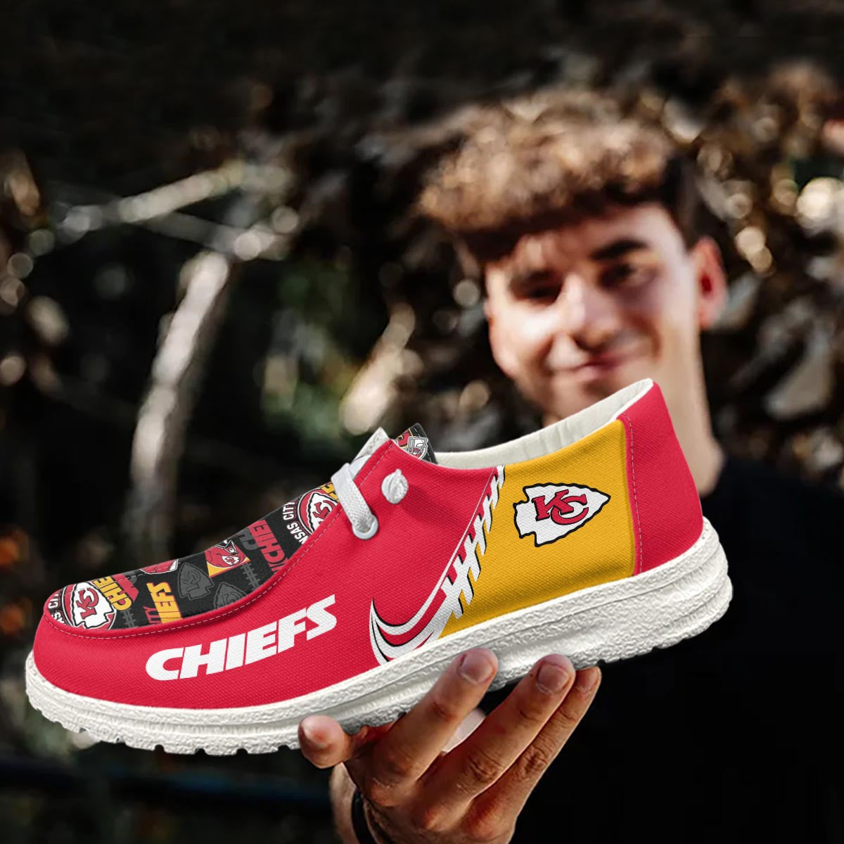Healalio Kansas City Chiefs Lace Up Loafers 2026