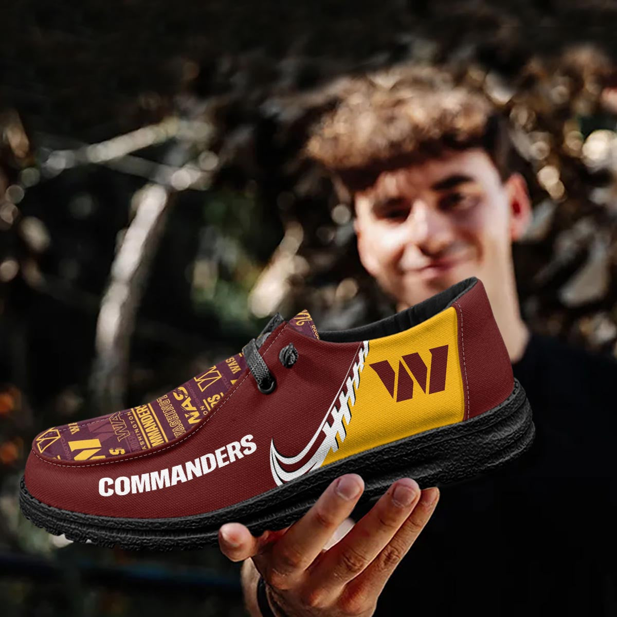 Healalio Washington Commanders Lace Up Loafers 2026