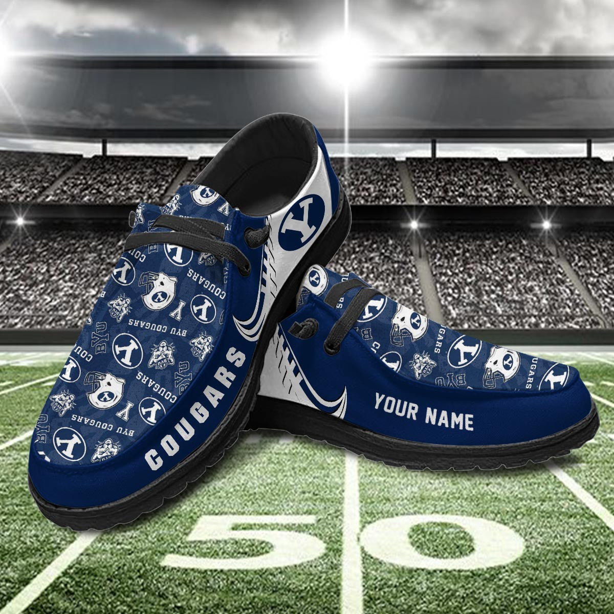BYU Cougars Lace Up Loafers 2026