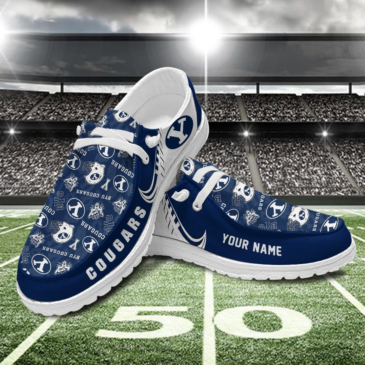 BYU Cougars Lace Up Loafers 2026