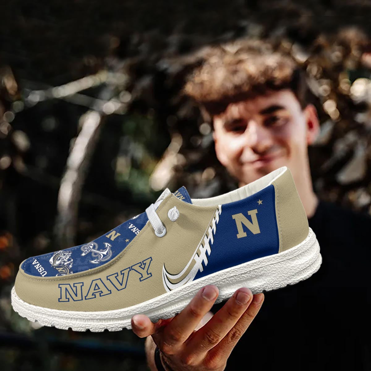 Navy Midshipmen Lace Up Loafers 2026