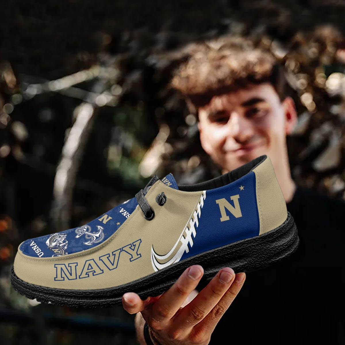 Navy Midshipmen Lace Up Loafers 2026