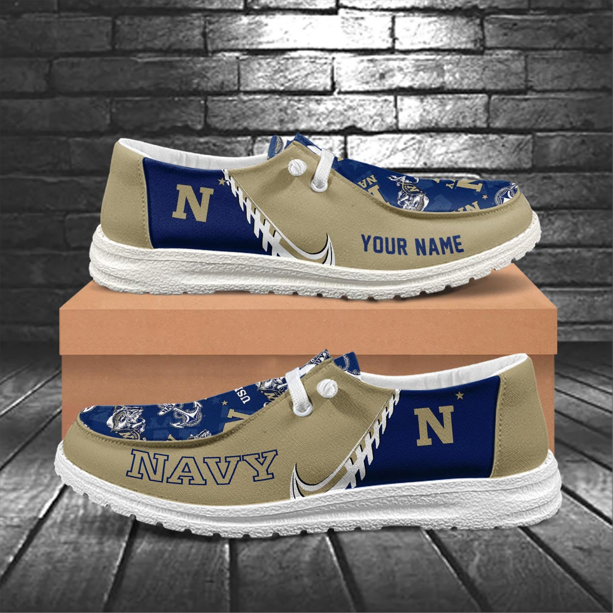 Navy Midshipmen Lace Up Loafers 2026