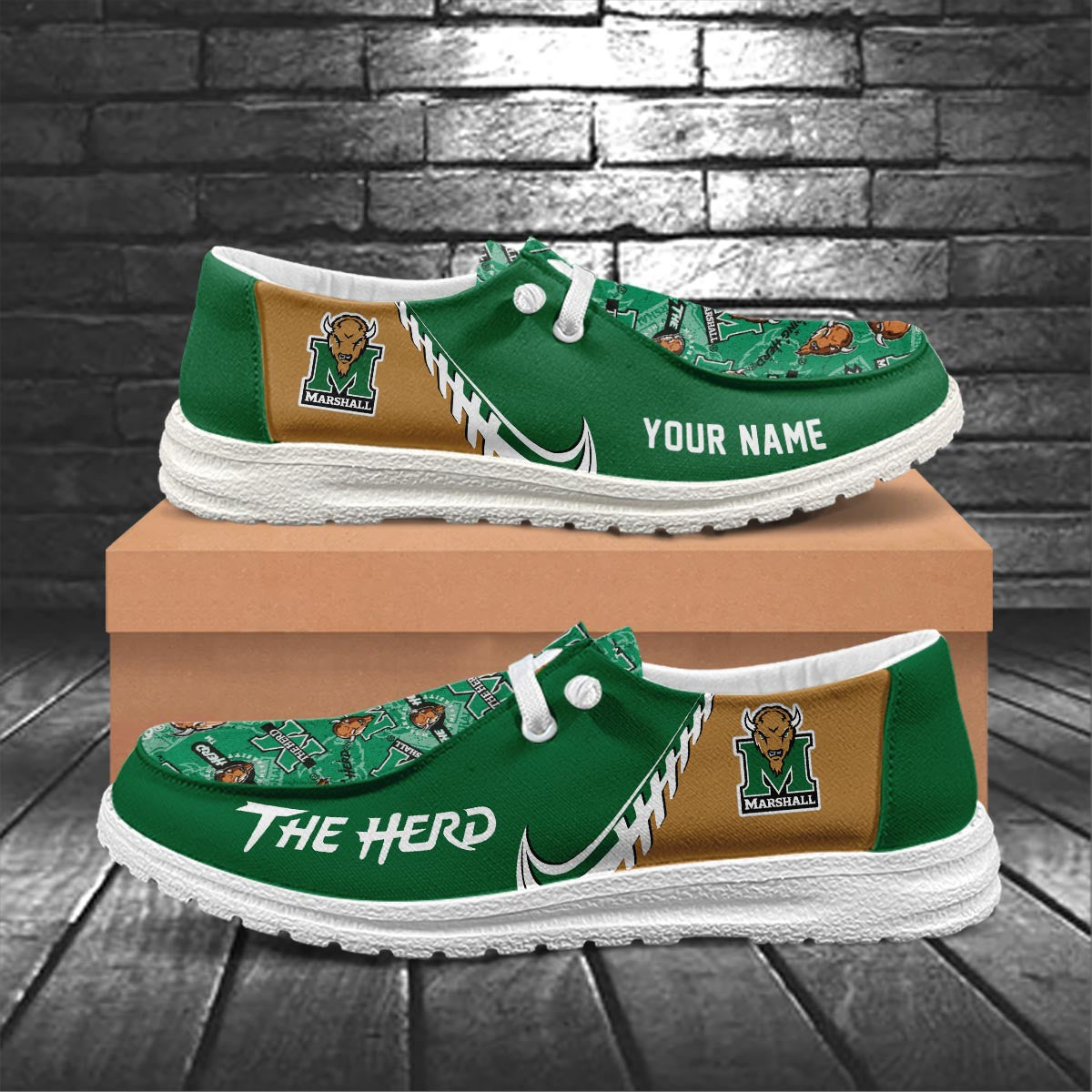 Marshall Thundering Herd Lace Up Loafers 2026