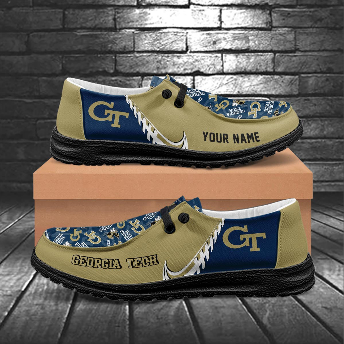 Georgia Tech Yellow Jackets Lace Up Loafers 2026