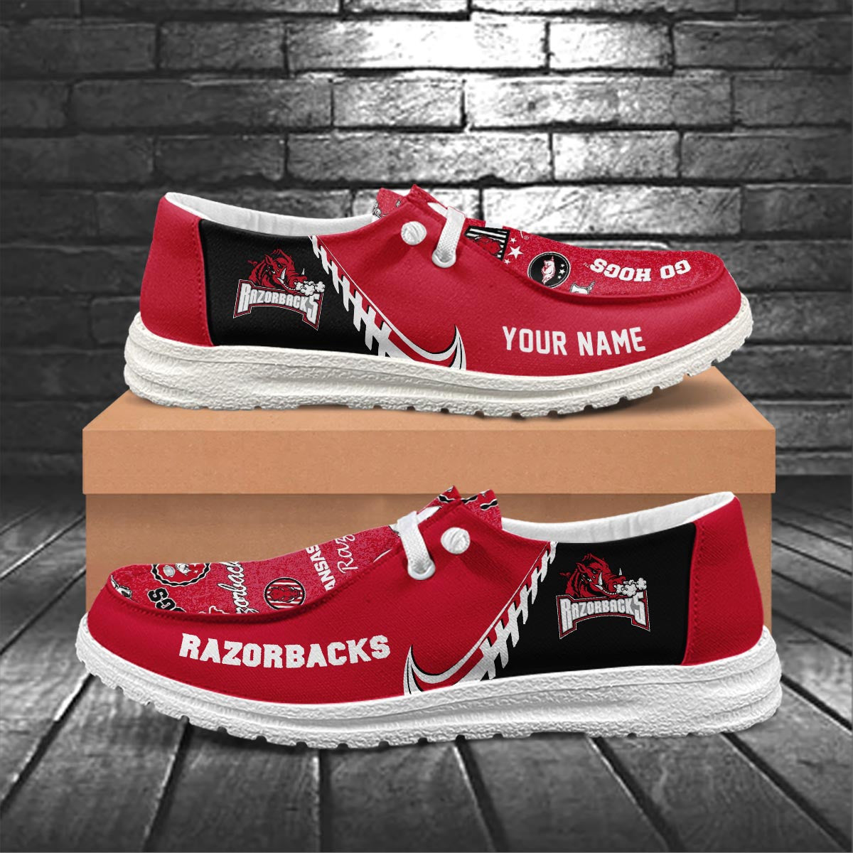 Arkansas Razorbacks Lace Up Loafers 2026
